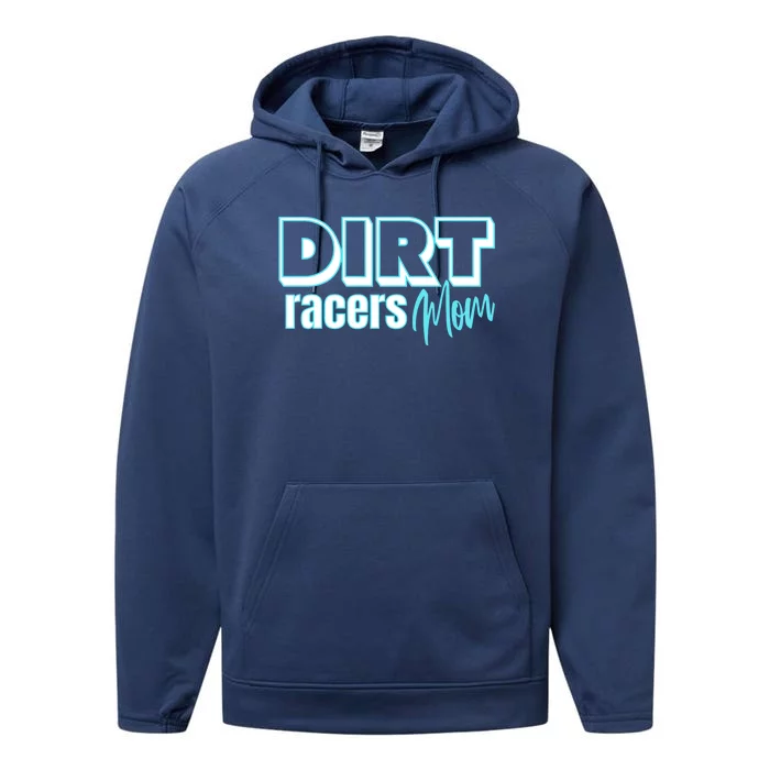 Dirt Track Racing For Mom Modified Racing Sprint Car Cool Gift Performance Fleece Hoodie