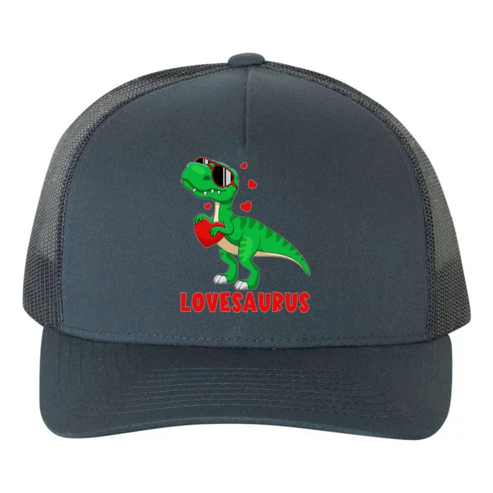 Dinosaur T Rex Valentines Day Valentine Lovesaurus Gift Yupoong Adult 5-Panel Trucker Hat