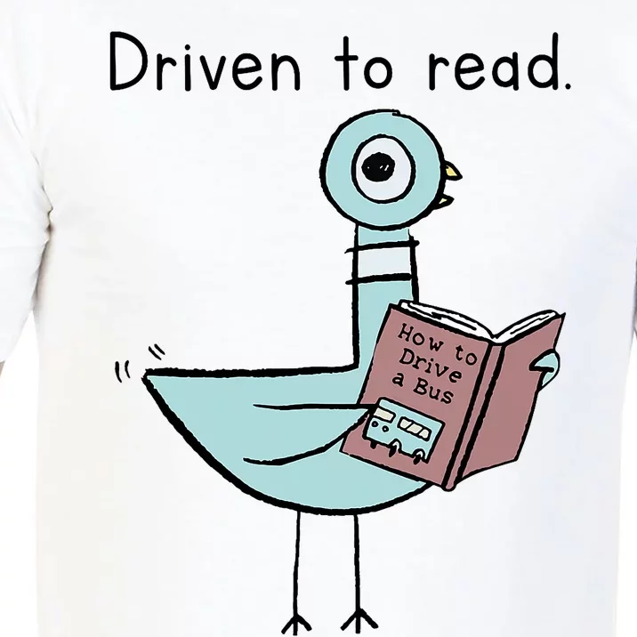 Driven To Read Pigeon Library Reading Books Reader Comfort Colors T-Shirt