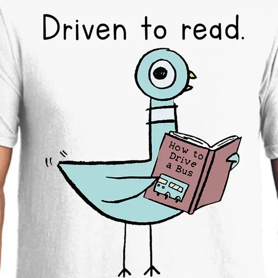 Driven To Read Pigeon Library Reading Books Reader Pajama Set