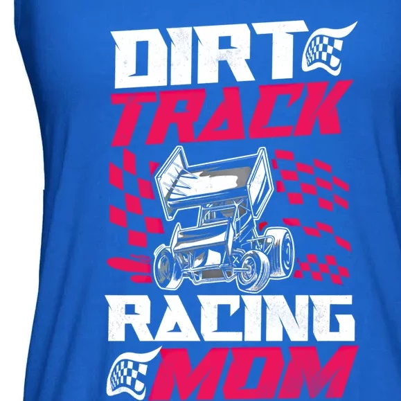 Dirt Track Racing Race Sprint Car Grandma Mom Gift Ladies Essential Flowy Tank