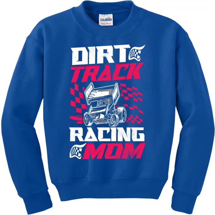 Dirt Track Racing Race Sprint Car Grandma Mom Gift Kids Sweatshirt