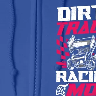 Dirt Track Racing Race Sprint Car Grandma Mom Gift Full Zip Hoodie