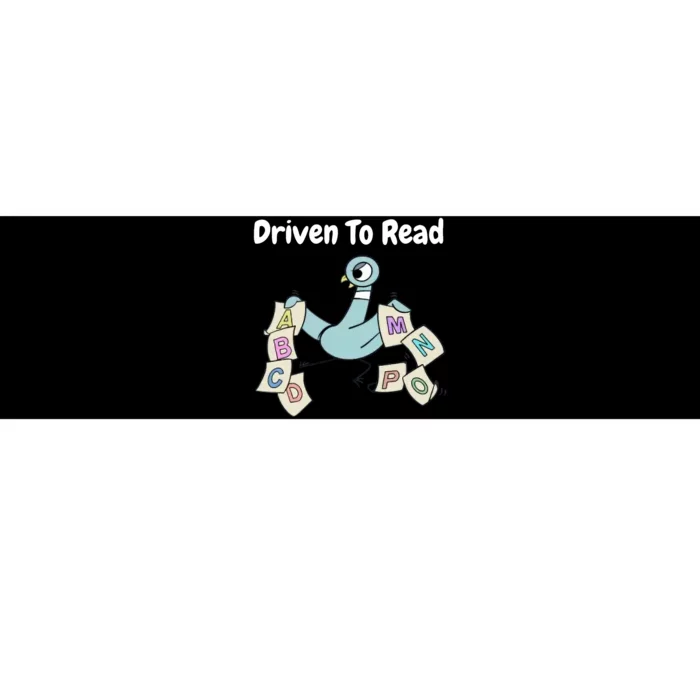 Driven To Read Pigeon Library Reading Books Reader Bumper Sticker