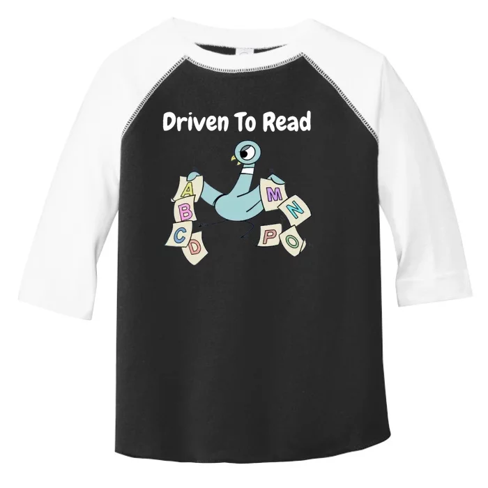 Driven To Read Pigeon Library Reading Books Reader Toddler Fine Jersey T-Shirt