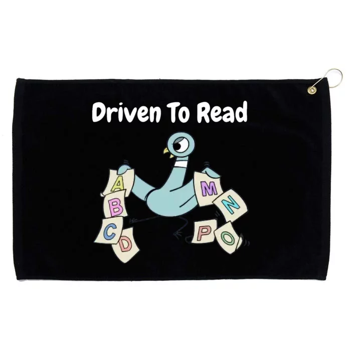 Driven To Read Pigeon Library Reading Books Reader Grommeted Golf Towel