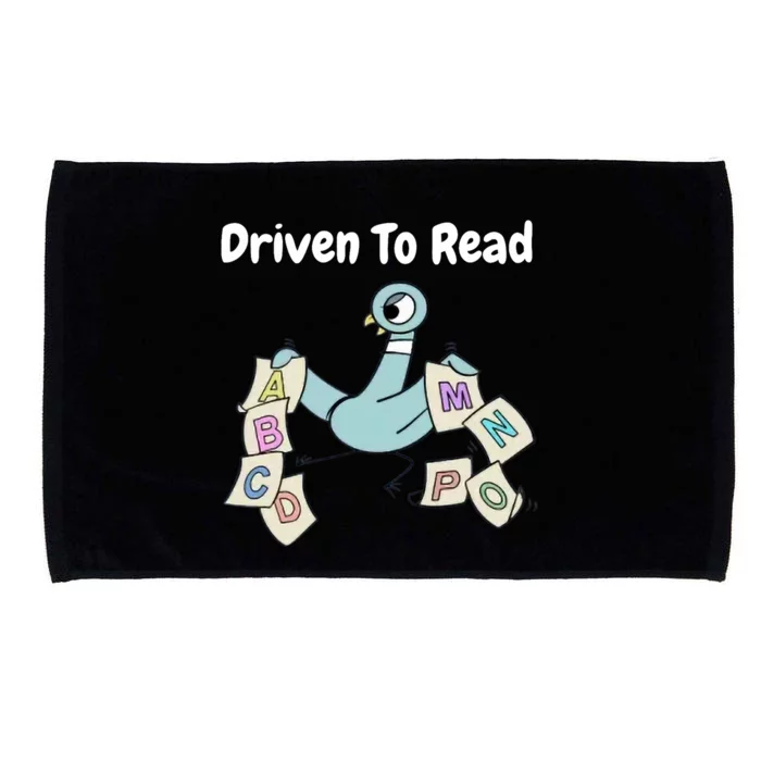 Driven To Read Pigeon Library Reading Books Reader Microfiber Hand Towel