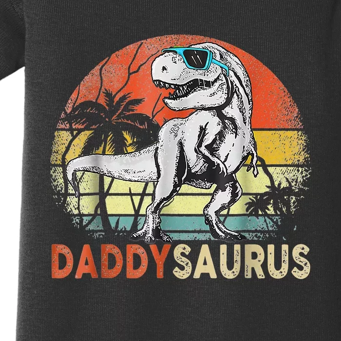 Daddysaurus T Rex Dinosaur Daddy Saurus Family Matching Baby Bodysuit