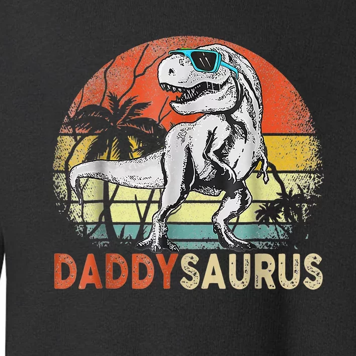 Daddysaurus T Rex Dinosaur Daddy Saurus Family Matching Toddler Sweatshirt