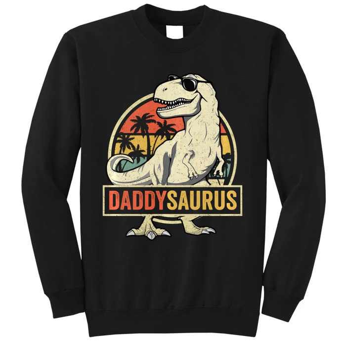 Daddysaurus T Rex Dinosaur Daddy Saurus Family Matching Hoodie Tall Sweatshirt