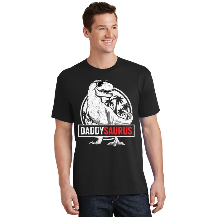 Daddysaurus T Rex Dinosaur Daddy Saurus Family Matching T-Shirt