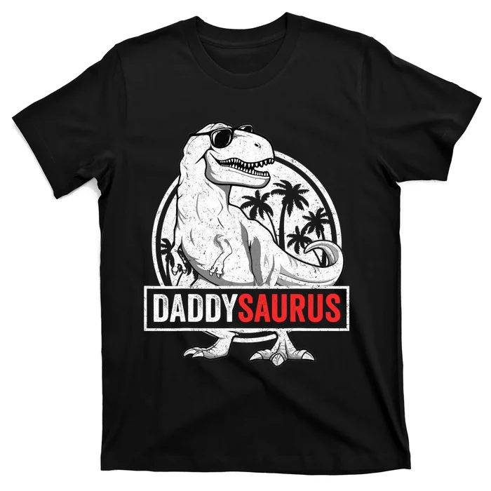 Daddysaurus T Rex Dinosaur Daddy Saurus Family Matching T-Shirt