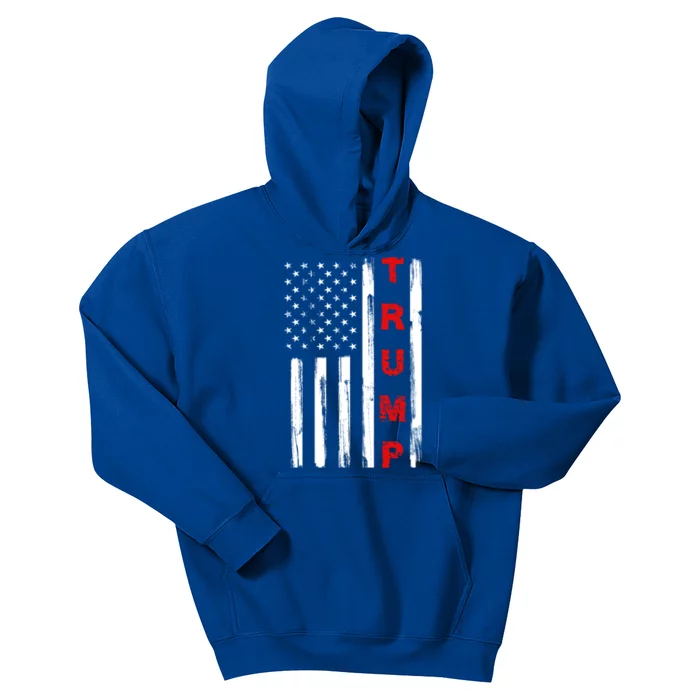 Donald Trump Reelection Campaign 2020 America Flag President Gift Kids Hoodie