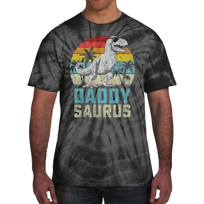 Daddysaurus T Rex Dinosaur Daddy Saurus FatherS Family Tank Top Tie-Dye T-Shirt