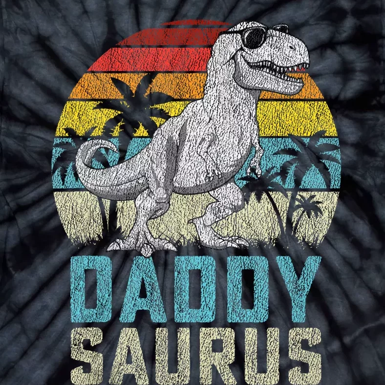 Daddysaurus T Rex Dinosaur Daddy Saurus FatherS Family Tank Top Tie-Dye T-Shirt