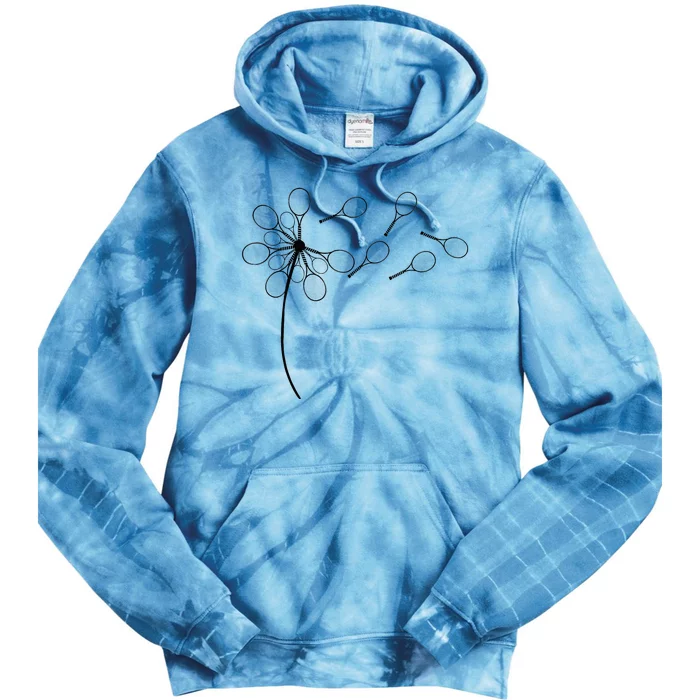 Dandelion Tennis Racket Tie Dye Hoodie