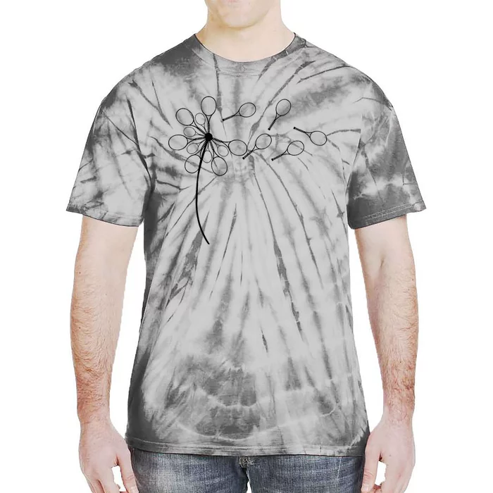 Dandelion Tennis Racket Tie-Dye T-Shirt