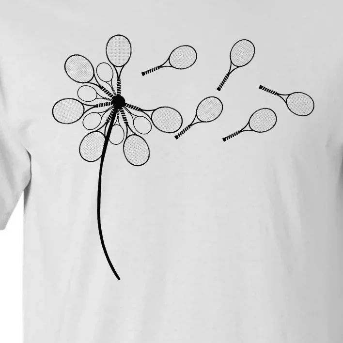 Dandelion Tennis Racket Tall T-Shirt