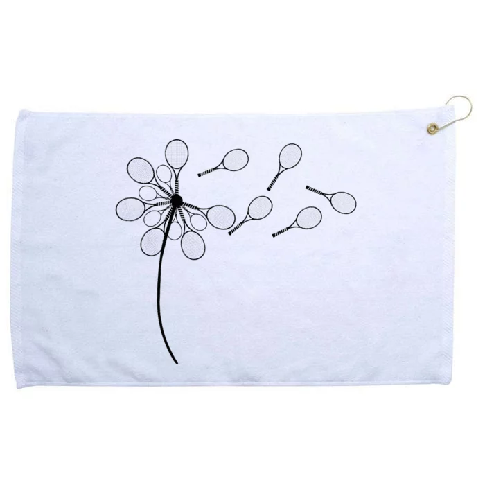 Dandelion Tennis Racket Grommeted Golf Towel