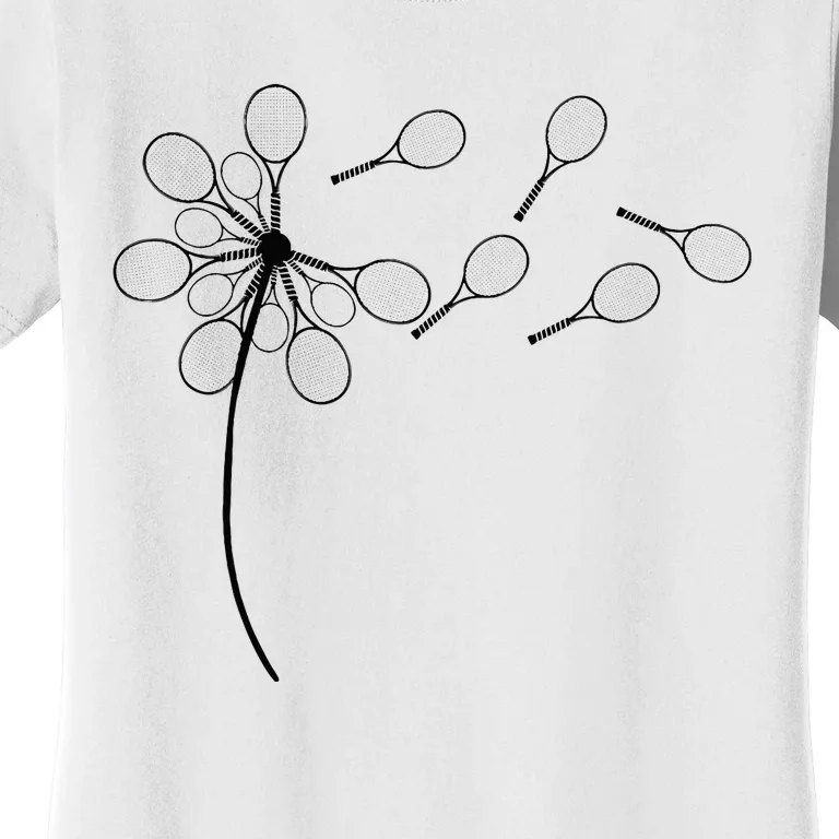 Dandelion Tennis Racket Women's T-Shirt