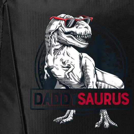 Daddysaurus T Rex Dinosaur Gift Daddy Saurus Family Matching Sweatshirt City Backpack