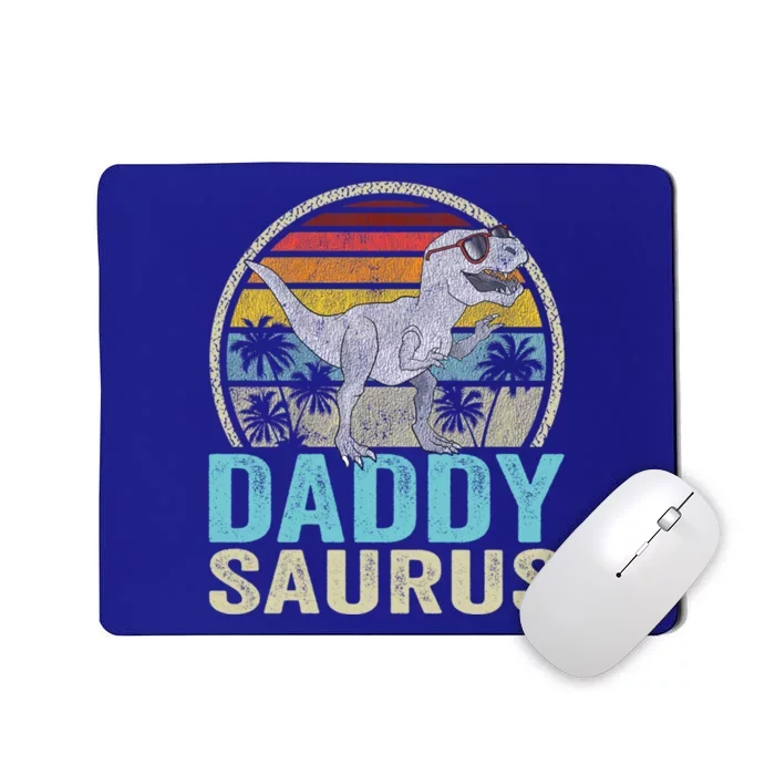 Daddysaurus T Rex Dinosaur Saurus Family Matching Gift Mousepad