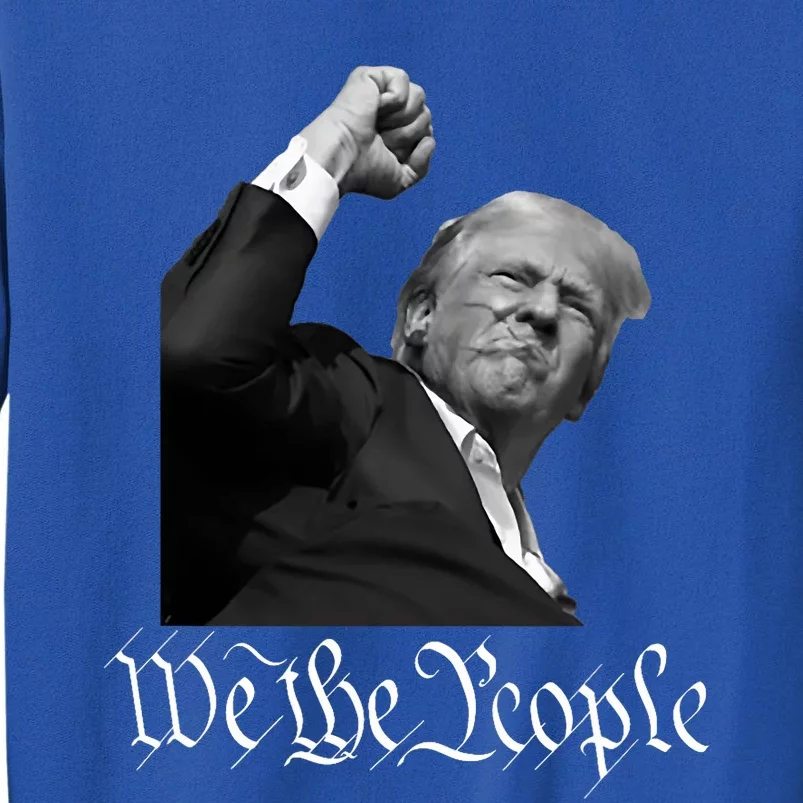 Donald Trump Raising Fist We The People Sweatshirt