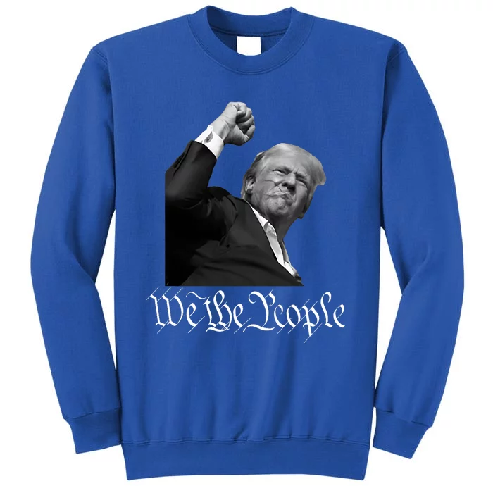 Donald Trump Raising Fist We The People Sweatshirt