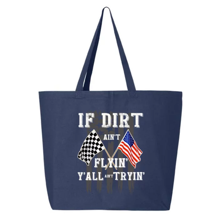 Dirt Track Racing Motocross Stock Car Racing Funny Gift 25L Jumbo Tote