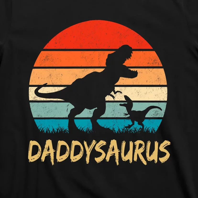 Daddysaurus T Rex Dinosaur Daddy Saurus Family Matching T-Shirt