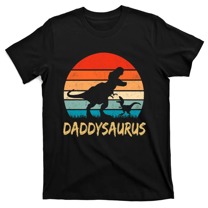 Daddysaurus T Rex Dinosaur Daddy Saurus Family Matching T-Shirt