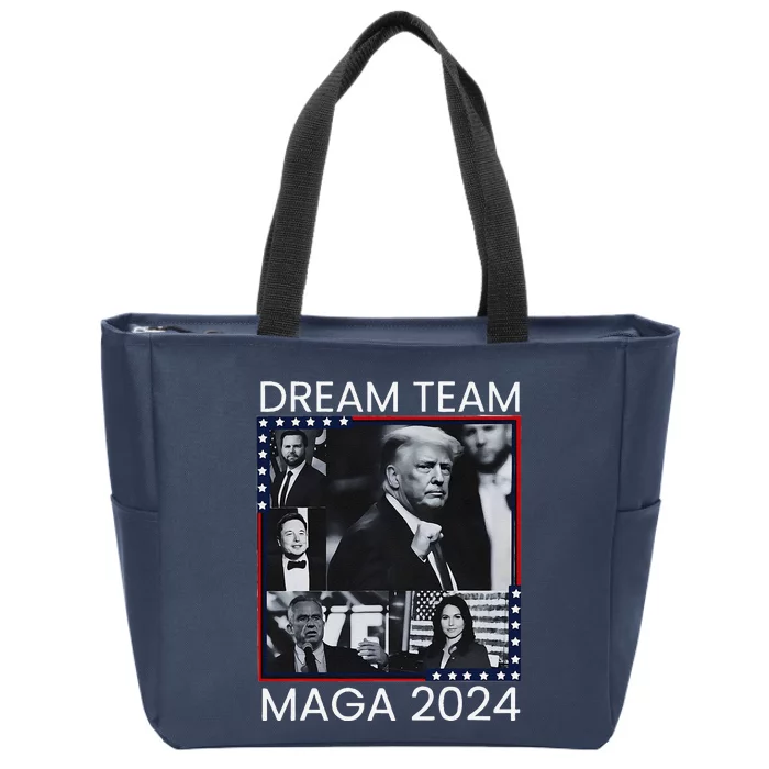 Dream Team Republican Trump Vance 2024 Zip Tote Bag