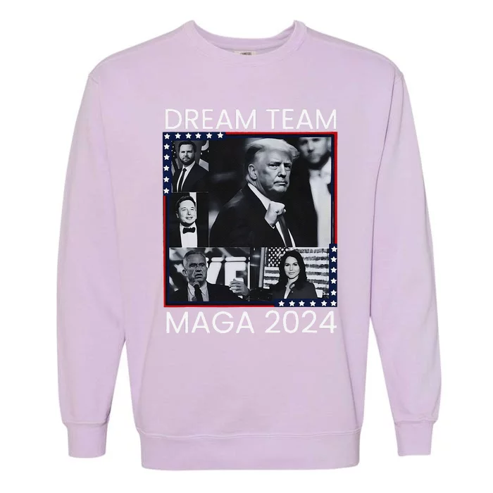 Dream Team Republican Trump Vance 2024 Garment-Dyed Sweatshirt