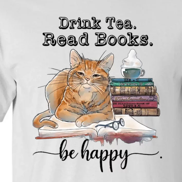 Drink Tea Read Books Tall T-Shirt