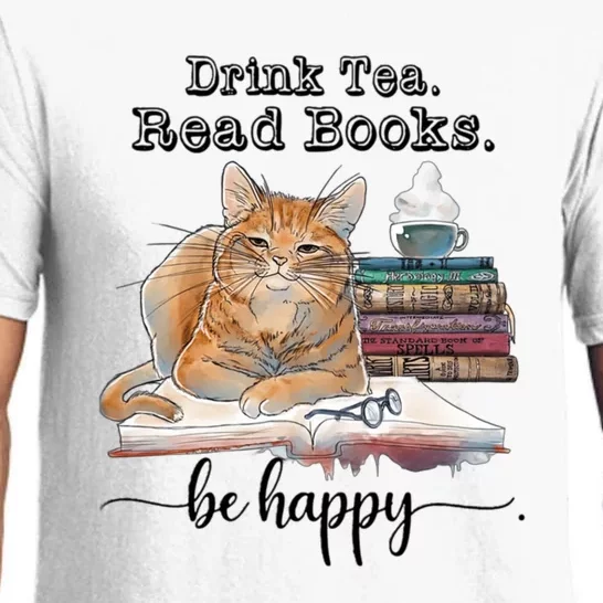 Drink Tea Read Books Pajama Set