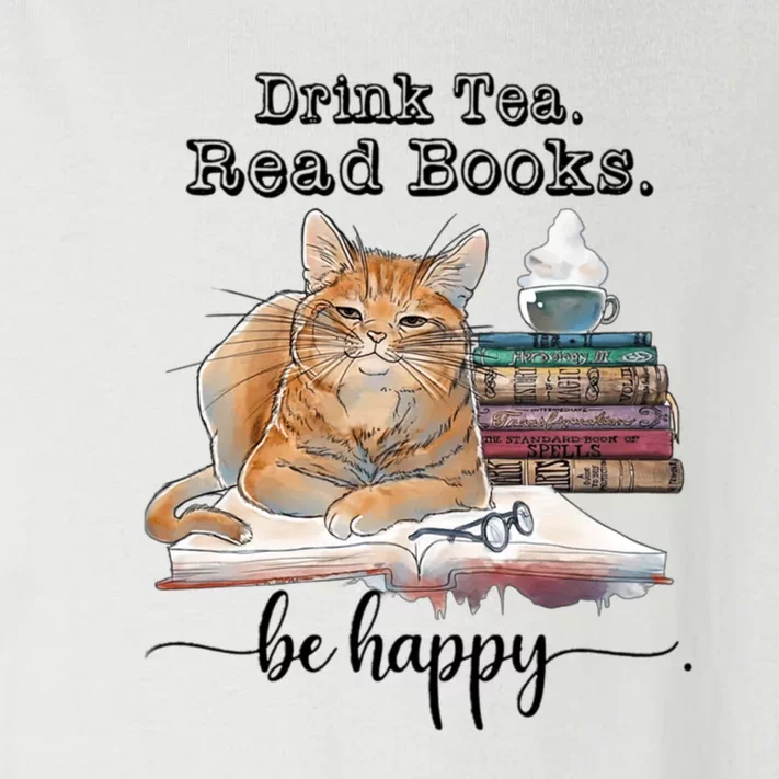 Drink Tea Read Books Toddler Long Sleeve Shirt