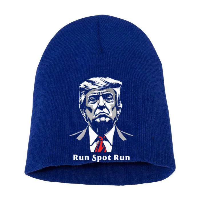 Donald Trump Run Spot Run Presidential Debate 2024 Short Acrylic Beanie