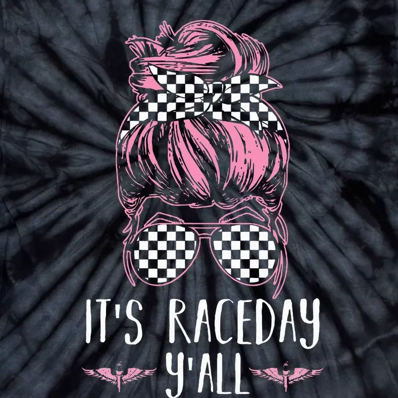 Dirt Track Racing Race ItS Race Day YAll Car Racing Tie-Dye T-Shirt