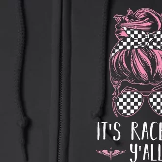 Dirt Track Racing Race ItS Race Day YAll Car Racing Full Zip Hoodie