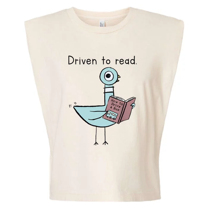 Driven To Read How To Drive A Bus Book Reader Garment-Dyed Women's Muscle Tee