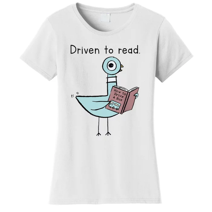 Driven To Read How To Drive A Bus Book Reader Women's T-Shirt