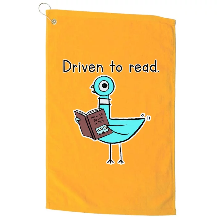 Driven To Read Pigeon Library Reading Books Reader Platinum Collection Golf Towel