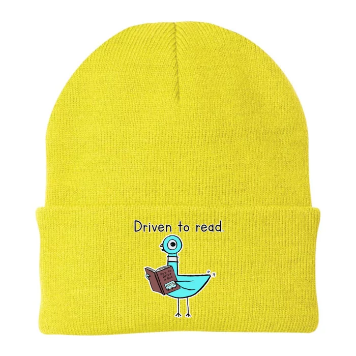 Driven To Read Pigeon Library Reading Books Reader Knit Cap Winter Beanie