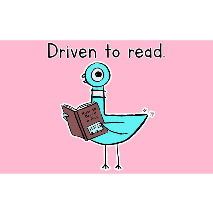 Driven To Read Pigeon Library Reading Books Reader Bumper Sticker