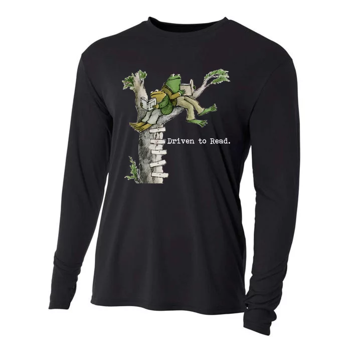 Driven To Read Frog And Toad Library Reading Cooling Performance Long Sleeve Crew