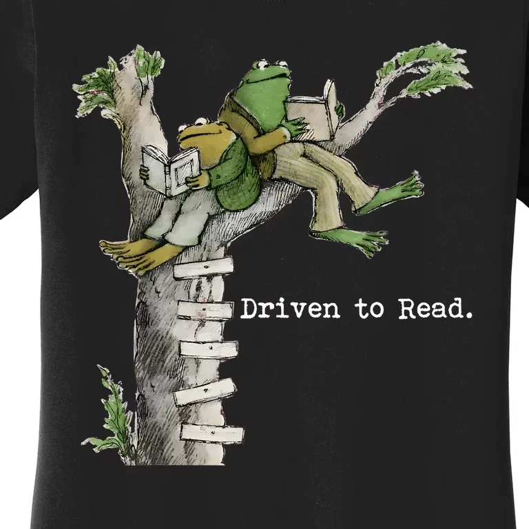 Driven To Read Frog And Toad Library Reading Women's T-Shirt