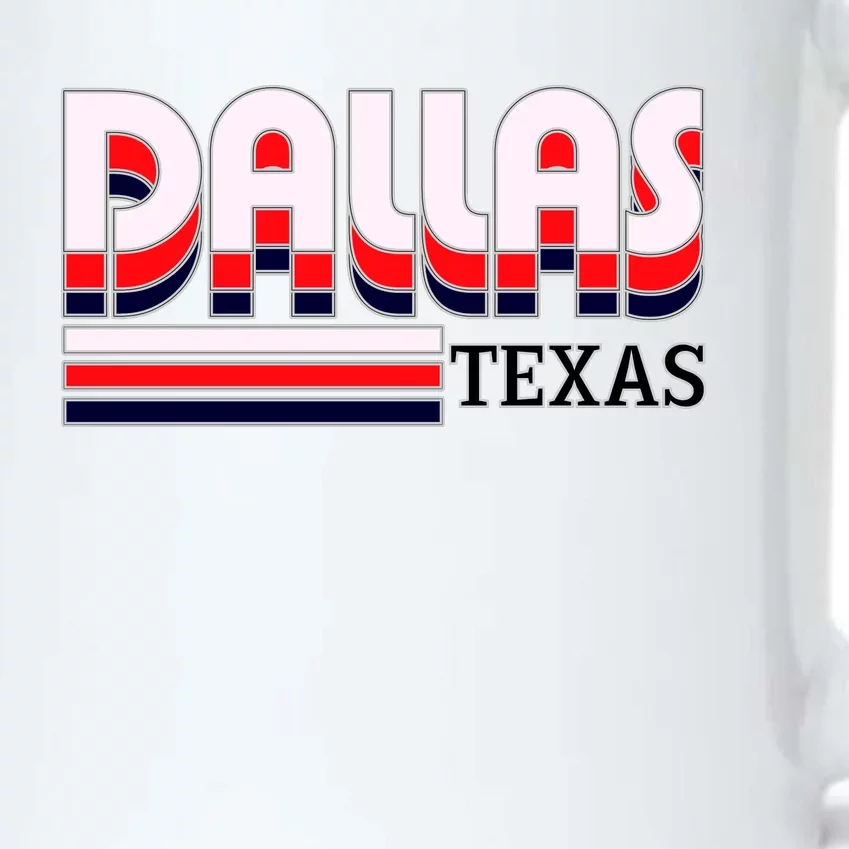 Dallas Triple Retro Logo Black Color Changing Mug