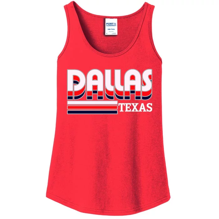 Dallas Triple Retro Logo Ladies Essential Tank