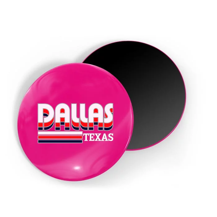 Dallas Triple Retro Logo Magnet