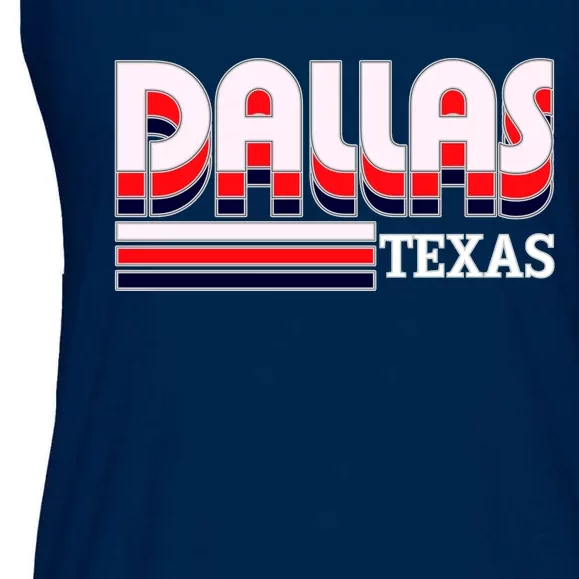 Dallas Triple Retro Logo Ladies Essential Flowy Tank